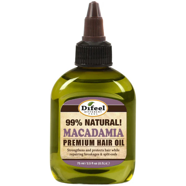 Difeel Premium Natural Hair Oil - Macadamia Oil 2.5oz